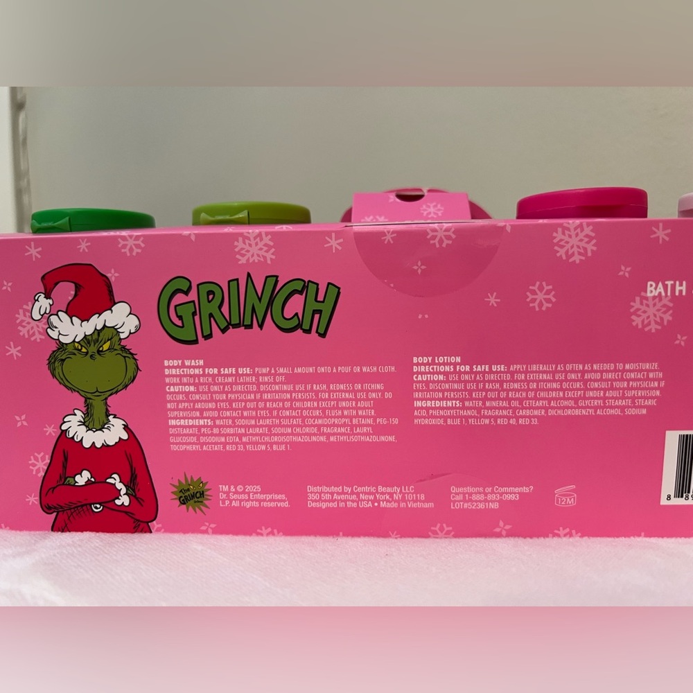 Grinch Bath & Body Set • 4-Piece Gift Set • NWT - Picture 4 of 5